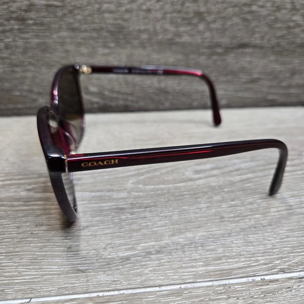 Coach HC 8271U L1101 Sunglasses Cat Eye Frames Only Burgundy 57-16-140 With Case